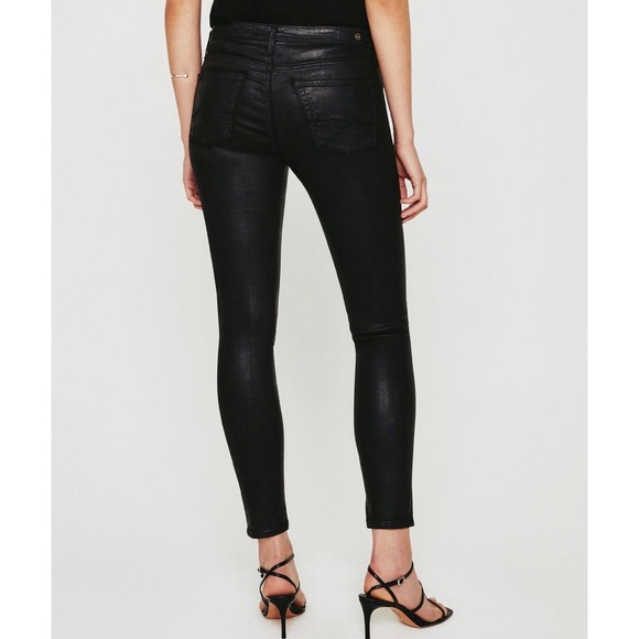 AG Leatherette The Legging Super Skinny Ankle Jeans - Picture 1 of 16